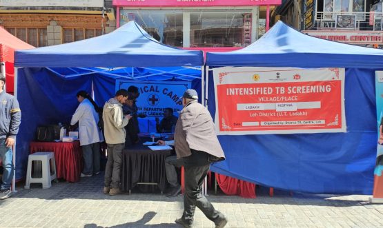 TB Mukt Bharat Campaign Strengthened Through AI-Based TB Screening at Ladakh Festival 2026.