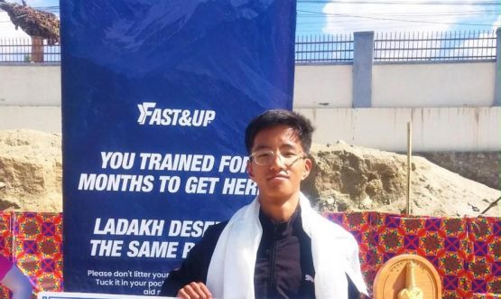 EJM College Student Secures Runner-Up Position in Ladakh Marathon.