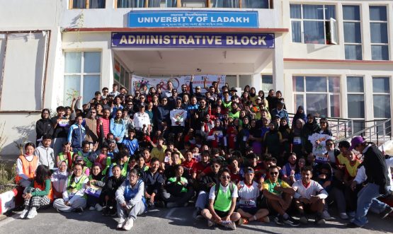 University of Ladakh Hosts UT-Level Red Run 2026: Stride to the Fight Against HIV/AIDS.
