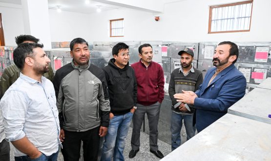 ADC Kargil Conducts Quarterly Physical Verification of EVM/VVPAT Warehouse.