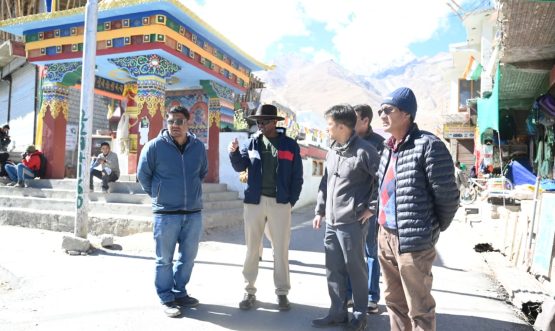 Secretary Transport Inspects Civic Infrastructure and Sanitation Facilities in Zanskar.