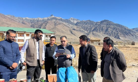 Chief Secretary Ashish Kundra visits Government Degree College Zanskar.