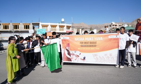 My Health, My Pride’: Administrative Secretary, Higher Education, Flags Off Health Walk/Run in Leh Under ‘Nasha Mukt Yuva for Viksit Bharat’ Campaign.
