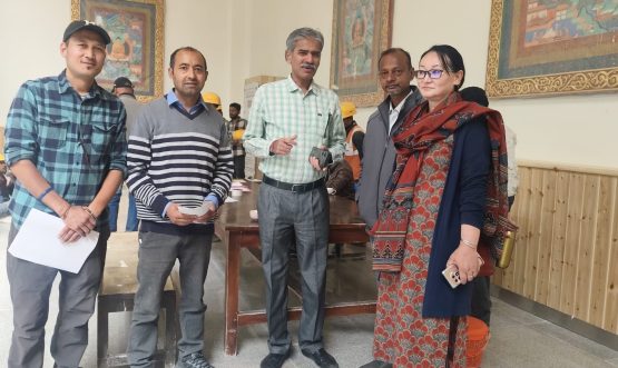 Labour Department, UT Ladakh Conducts Awareness Camp for Unorganised Workers at Leh Airport.