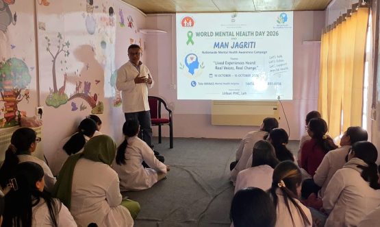 Ayushman Arogya Mandir–Urban Primary Health Centre (AAM-UPHC), Leh, observed World Mental Health Day 2026
