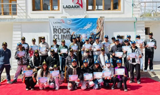Basic Rock-Climbing Course Concludes Successfully at Leh.