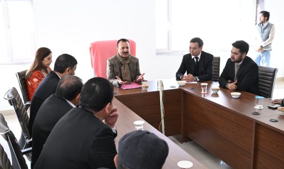Hon'ble Justice Sanjay Parihar Inspects New District Court Complex at Kurbathang, Kargil.