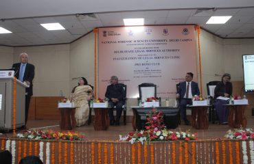 Inauguration of Legal Services Clinic at National Forensic sciences University, Delhi Campus.