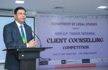 Valedictory session of national level “Shri O.P. Tandon memorial client counselling Competition”