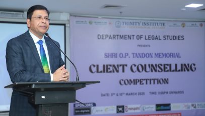 Valedictory session of national level “Shri O.P. Tandon memorial client counselling Competition”