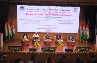 On the occasion of International Women’s Day – 2025, DSLSA launched the Project “वीरांगना” and “वाणी – सशक्त आवाज, सक्षम समाज”