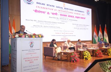 On the occasion of International Women’s Day – 2025, DSLSA launched the Project “वीरांगना” and “वाणी – सशक्त आवाज, सक्षम समाज”