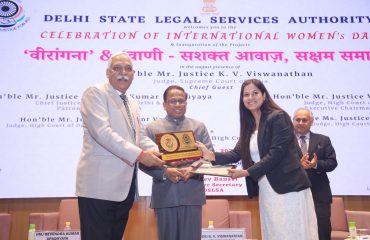 On the occasion of International Women’s Day – 2025, DSLSA launched the Project “वीरांगना” and “वाणी – सशक्त आवाज, सक्षम समाज”