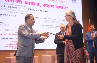On the occasion of International Women’s Day – 2025, DSLSA launched the Project “वीरांगना” and “वाणी – सशक्त आवाज, सक्षम समाज”