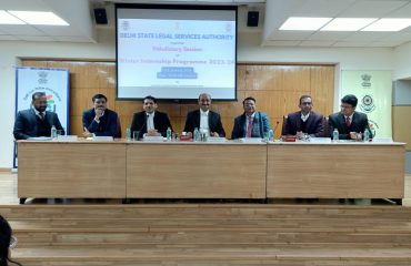 Valedictory session for Law Interns undergoing Winter Internship Programme 2023-24