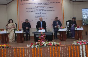 Inauguration of Legal Services Clinic at National Forensic sciences University, Delhi Campus