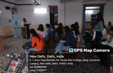 On Day 6 of the Add-on-Certificate Course (third batch) at Daulat Ram College