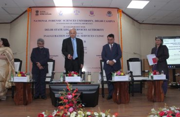 Inauguration of Legal Services Clinic at National Forensic sciences University, Delhi Campus.