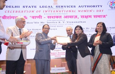 On the occasion of International Women’s Day – 2025, DSLSA launched the Project “वीरांगना” and “वाणी – सशक्त आवाज, सक्षम समाज”