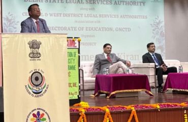 Central & West DLSA in association with Directorate of Education, GNCTD inaugurated a Project “ARUSHI-Umeed Ki Kiran”