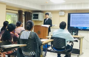 Session for Training of Police Officials in the workshop organized by Delhi Police Academy, Rajender Nagar.