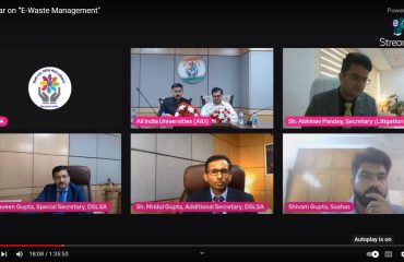 Webinar on “E-Waste Management”