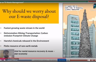 Webinar on “E-Waste Management”