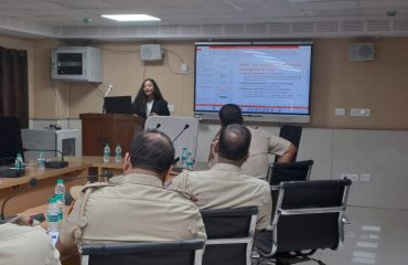 Session for the Training of newly appointed SHO’s at Delhi Police Academy, Rajender Nagar.
