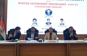 Valedictory Programme of Winter Internship 2024-25, DSLSA on 30.01.2025