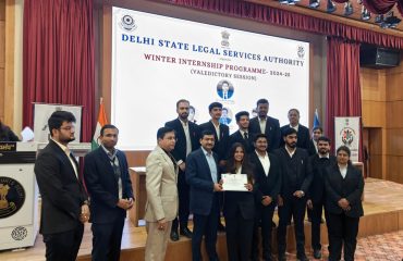 Valedictory Programme of Winter Internship 2024-25, DSLSA on 30.01.2025