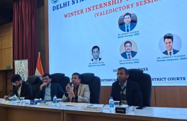 Valedictory Programme of Winter Internship 2024-25, DSLSA on 30.01.2025