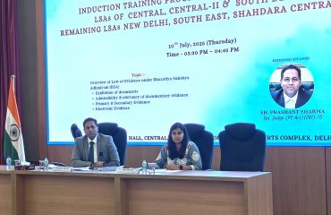 Induction Training Programme for the newly empanelled Legal Services Advocates (Day-1) on 10.07.2025