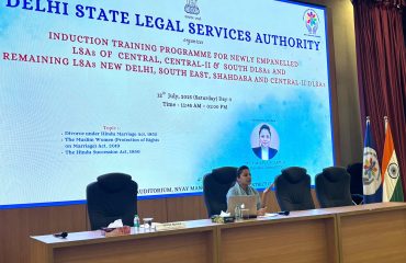 Induction Training Programme for the newly empanelled Legal Services Advocates (Day-3) on 12.07.2025