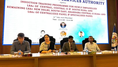 Induction Training Programme for the newly empanelled Legal Services Advocates (Day-1) on 10.07.2025
