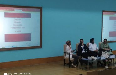 Invitation as a keynote speaker from Jindal Global Law School, O.P. Jindal Global University, Sonipat Jindal Global Law School, O.P. Jindal Global University, Sonipat Narela Road, near Jagdishpur Village, Sonipat, Haryana organized a Panel Discussion on the “Interface between Management law and Governance” on 18th April 2023 at their Campus. Sh. Sushant Changotra, Special Secretary, DSLSA was invited as the Keynote Speaker to share his insight on the intersection of management law & governance. The session was very interactive.