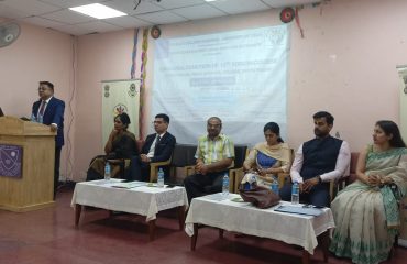 Inauguration Ceremony of 13th Round of Add-on Course and Inauguration of Information Board of Legal Aid at PGDAV College, Nehru Nagar (Evening), New Delhi South-East, District Legal Services Authority under the aegis of National Legal Services Authority & Delhi State Legal Services inaugurated the 13th Round of Add-on-Course at PGDAV College, Sriniwaspuri on 19th April, 2023 in the esteemed presence of Sh. Mukesh Kumar Gupta, Member Secretary, Sh. Sushant Changotra, Special Secretary, Ms. Harshita Mishra, Secretary (Litigation), Ms. Helly Fur Kaur, Secretary, New Delhi DLSA and Sh. Lalit Kumar, Secretary, Central-IIDLSA. The principal of the College Sh. R K Gupta and Course Coordinator Ms. Meena Sharma also joined in the program. 48 students have enrolled for the course.The 13th Online Add on Course with PGDAV college evening, Nehru Nagar, Ring Road Delhi will be conducted by Secretary DLSA South-East Ms. Isha Singh along with the cooperation and coordination of Sh. R.K. Gupta Principal & Ms. Meena Sharma course Coordinator. The relevance and practical aspects of various laws will be covered during 10 sessions. Sh. Mukesh Kumar Gupta, Member Secretary, DSLSA inaugurated an Information Board of DSLSA at the Campus of the PGDAV College in presence of Sh. Sushant Changotra, Special Secretary, Ms. Harshita Mishra, Secretary (Litigation), Ms. Isha Singh, Secretary, South East DLSA, Ms. Helly Fur Kaur, Secretary, DLSA New Delhi and Sh. Lalit Kumar, Secretary-II, Central DLSA. The program began with the lighting of the lamp by our dignitaries and address by them to the students. The program was conducted under the able guidance of Sh. Mukesh Kumar Gupta, Member Secretary, DSLSA who explained the children about the working of DSLSA and the importance of legal literacy. Sh. Sushant Changotra, Special Secretary, DSLSA also interacted with all the participants and motivated them to work for the noble cause of spreading legal awareness. Ms. Helly Fur Kaur, Secretary, New Delhi DLSA presented vote of thanks.