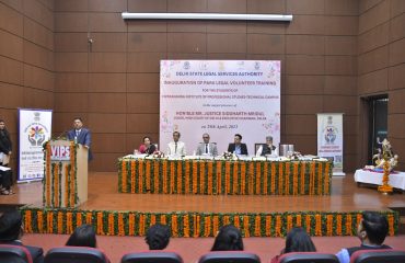 Inauguration of Para Legal Volunteer Training for the students of VIPS