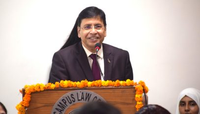 The Orientation Programme on the theme “Access to Justice: Linking Campus to Community Solutions” was held on 3rd September 2025 at the Campus Law Centre, University of Delhi. The Guest of Honour, Shri Rajeev Bansal, Ld. Member Secretary, DSLSA, delivered the special address in the presence of the Hon’ble Chief Guest, Shri Dharmesh Sharma, Former Judge, Delhi High Court, Prof. (Dr.) Anju Vali Tikoo, Dean, Faculty of Law, Prof. (Dr.) Gunjan Gupta, Professor-in-Charge, and other distinguished faculty members. Shri Bansal emphasized that justice was not confined to courtrooms or law books but lived in every corner where people were denied a voice. He highlighted that legal aid acted as the bridge between law and the people, and DSLSA remained committed to this mission through awareness camps, para-legal volunteers, and legal service advocates. He underlined the crucial role of law students, calling them future lawyers, judges, legislators, and reformers, and encouraged their active participation in literacy drives, awareness campaigns, legal research, and community outreach. He further expressed gratitude to the Chief Guest, faculty members, and the Legal Aid Society for their contribution towards strengthening legal education and social justice. Concluding his address, he invoked Benjamin Franklin’s words, urging students to turn their outrage into action, to use their legal knowledge as an instrument of service, and to transform their academic journey into a moral and civic mission. Approx 80 Law students were present there in the hall of Campus Law Centre.