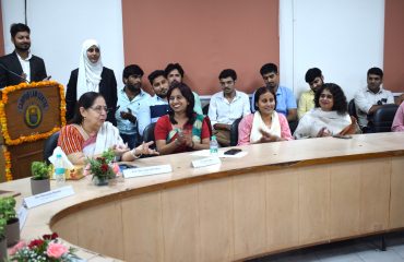The Orientation Programme on the theme “Access to Justice: Linking Campus to Community Solutions” was held on 3rd September 2025 at the Campus Law Centre, University of Delhi. The Guest of Honour, Shri Rajeev Bansal, Ld. Member Secretary, DSLSA, delivered the special address in the presence of the Hon’ble Chief Guest, Shri Dharmesh Sharma, Former Judge, Delhi High Court, Prof. (Dr.) Anju Vali Tikoo, Dean, Faculty of Law, Prof. (Dr.) Gunjan Gupta, Professor-in-Charge, and other distinguished faculty members. Shri Bansal emphasized that justice was not confined to courtrooms or law books but lived in every corner where people were denied a voice. He highlighted that legal aid acted as the bridge between law and the people, and DSLSA remained committed to this mission through awareness camps, para-legal volunteers, and legal service advocates. He underlined the crucial role of law students, calling them future lawyers, judges, legislators, and reformers, and encouraged their active participation in literacy drives, awareness campaigns, legal research, and community outreach. He further expressed gratitude to the Chief Guest, faculty members, and the Legal Aid Society for their contribution towards strengthening legal education and social justice. Concluding his address, he invoked Benjamin Franklin’s words, urging students to turn their outrage into action, to use their legal knowledge as an instrument of service, and to transform their academic journey into a moral and civic mission. Approx 80 Law students were present there in the hall of Campus Law Centre.