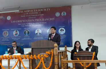 Orientation Programme at LAW Centre-I, Faculty of LAW, University of Delhi on 04.10.2025