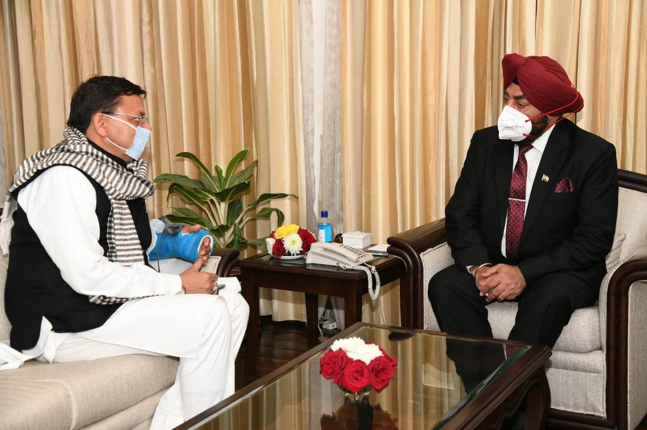 Chief Minister Shri Pushkar Singh Dhami had a courtesy call on Governor