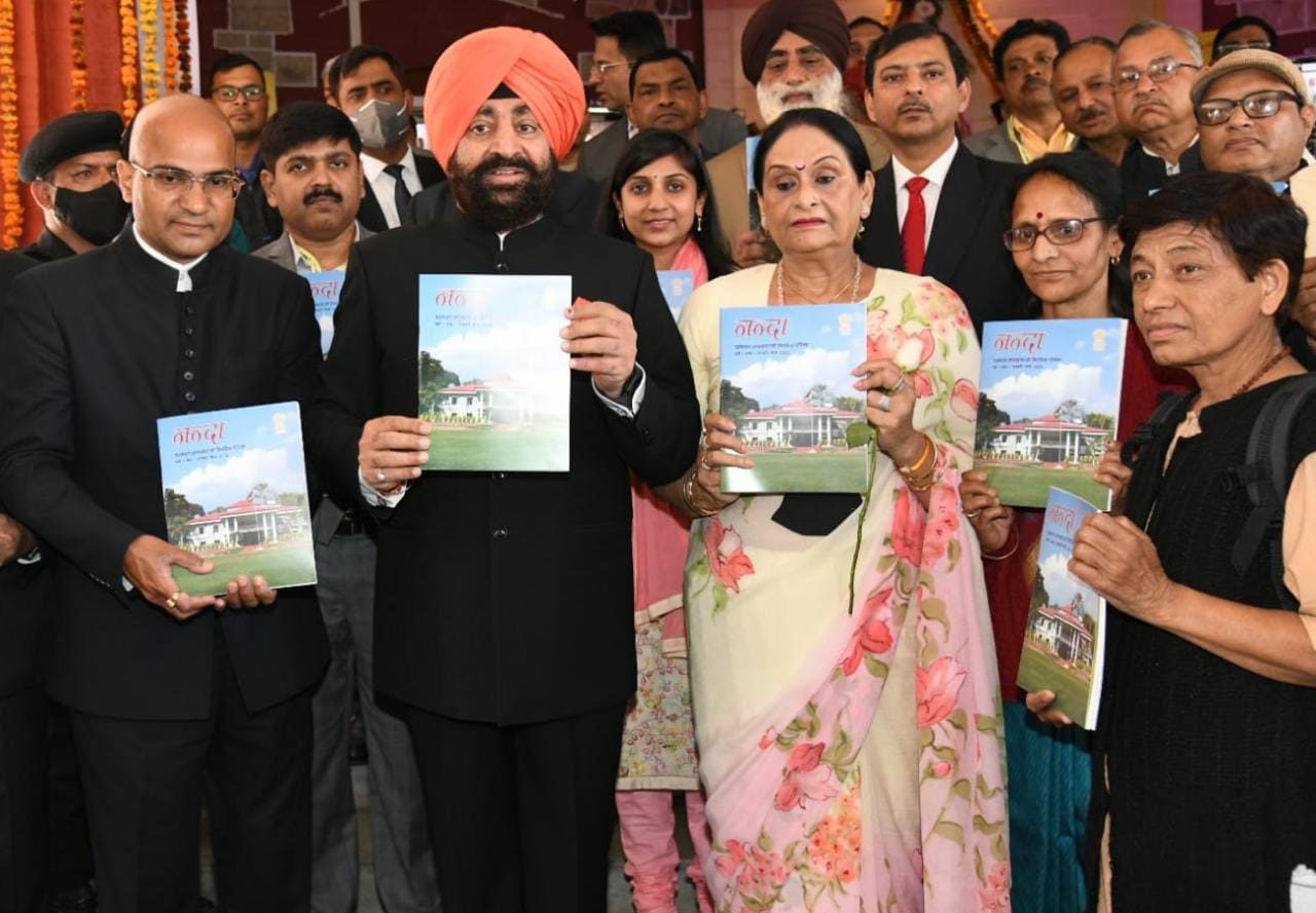 On the occasion of International Women's Day, Governor released the first issue of Raj Bhawan's quarterly magazine "Nanda".