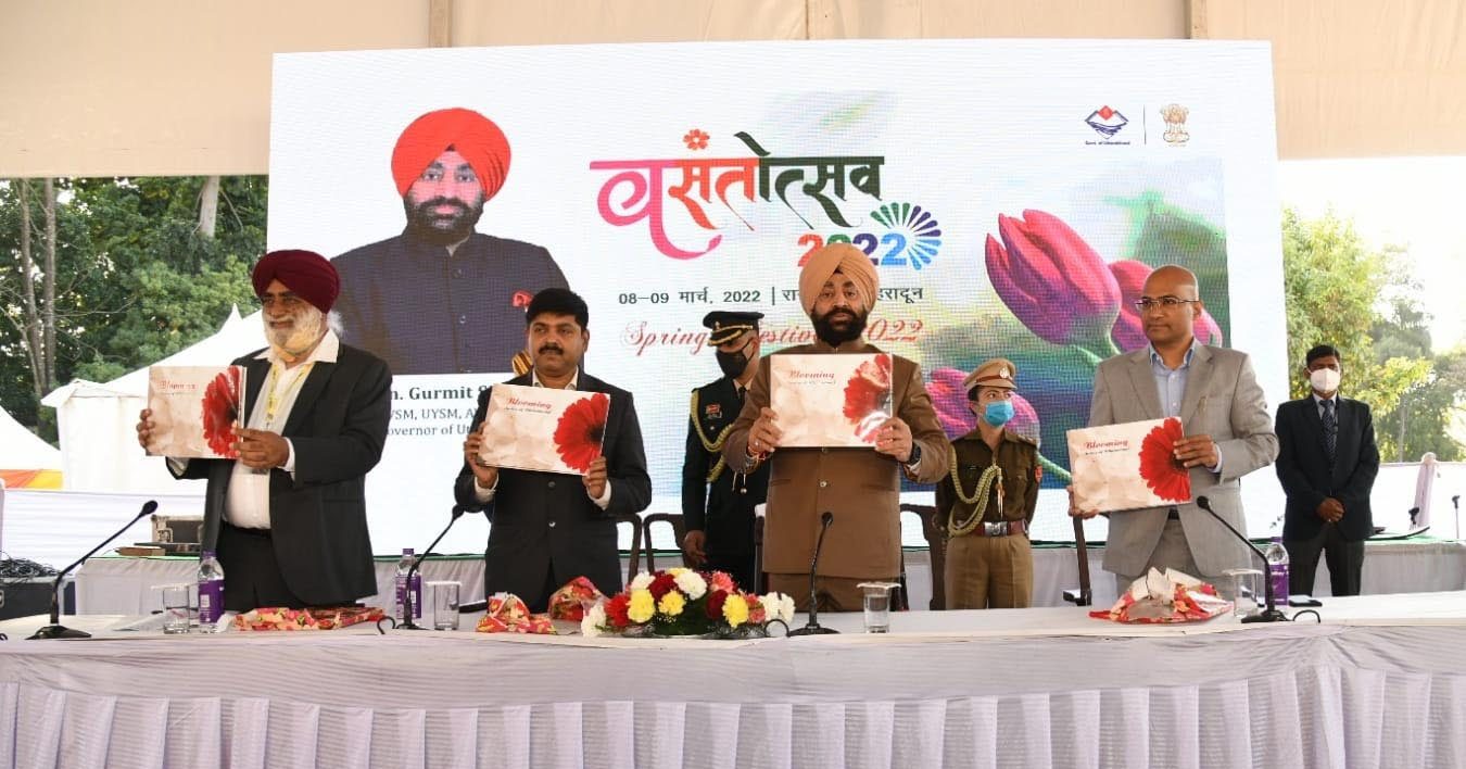 Governor while also releasing the Coffee Table Book of the Horticulture Department on the occasion of the 6-two day Vasantotsav-2022.