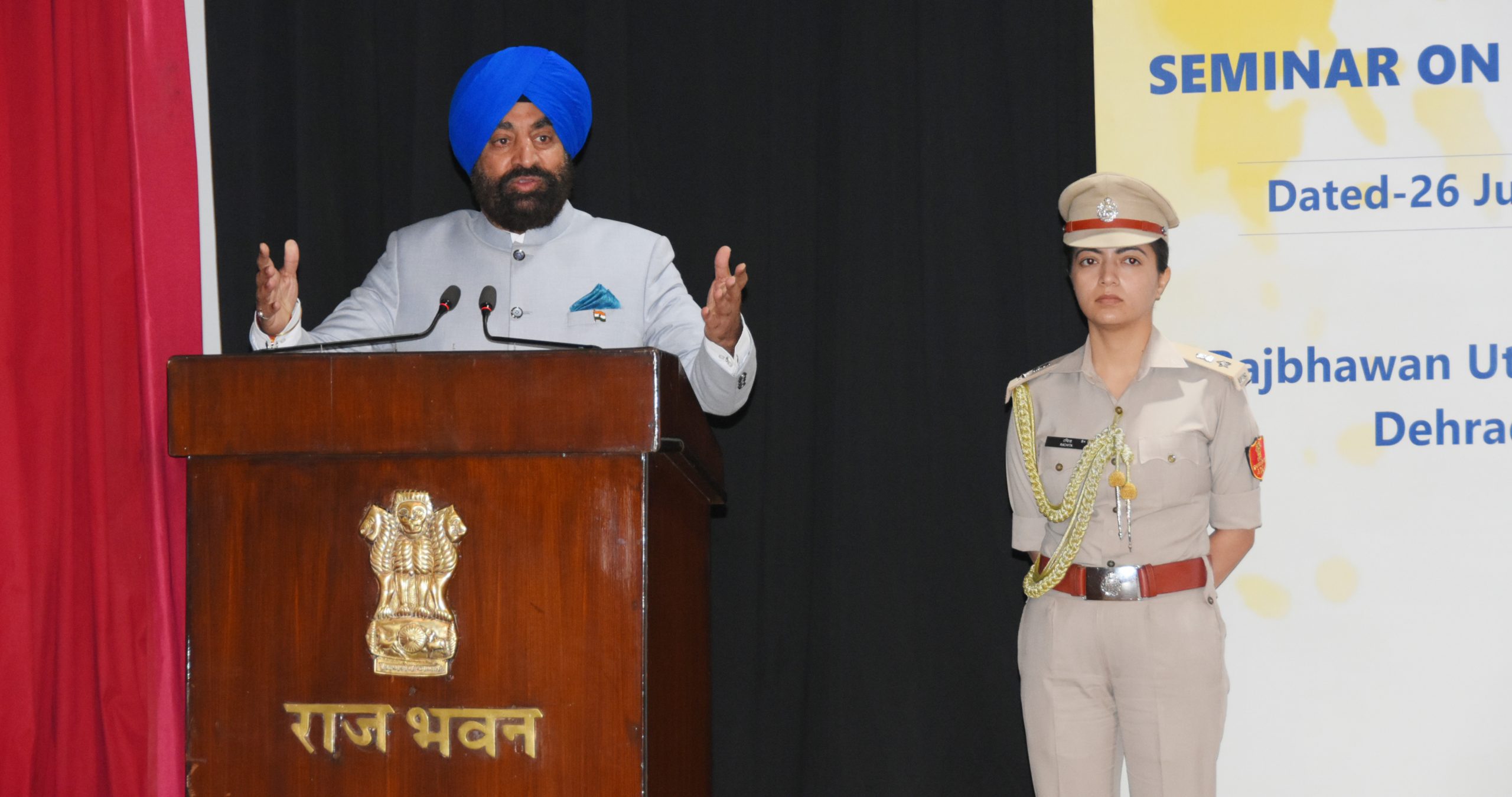 26-06-2022 : Governor addressing a seminar on the treatment and prevention of Arthritis disease at Raj Bhavan Auditorium.