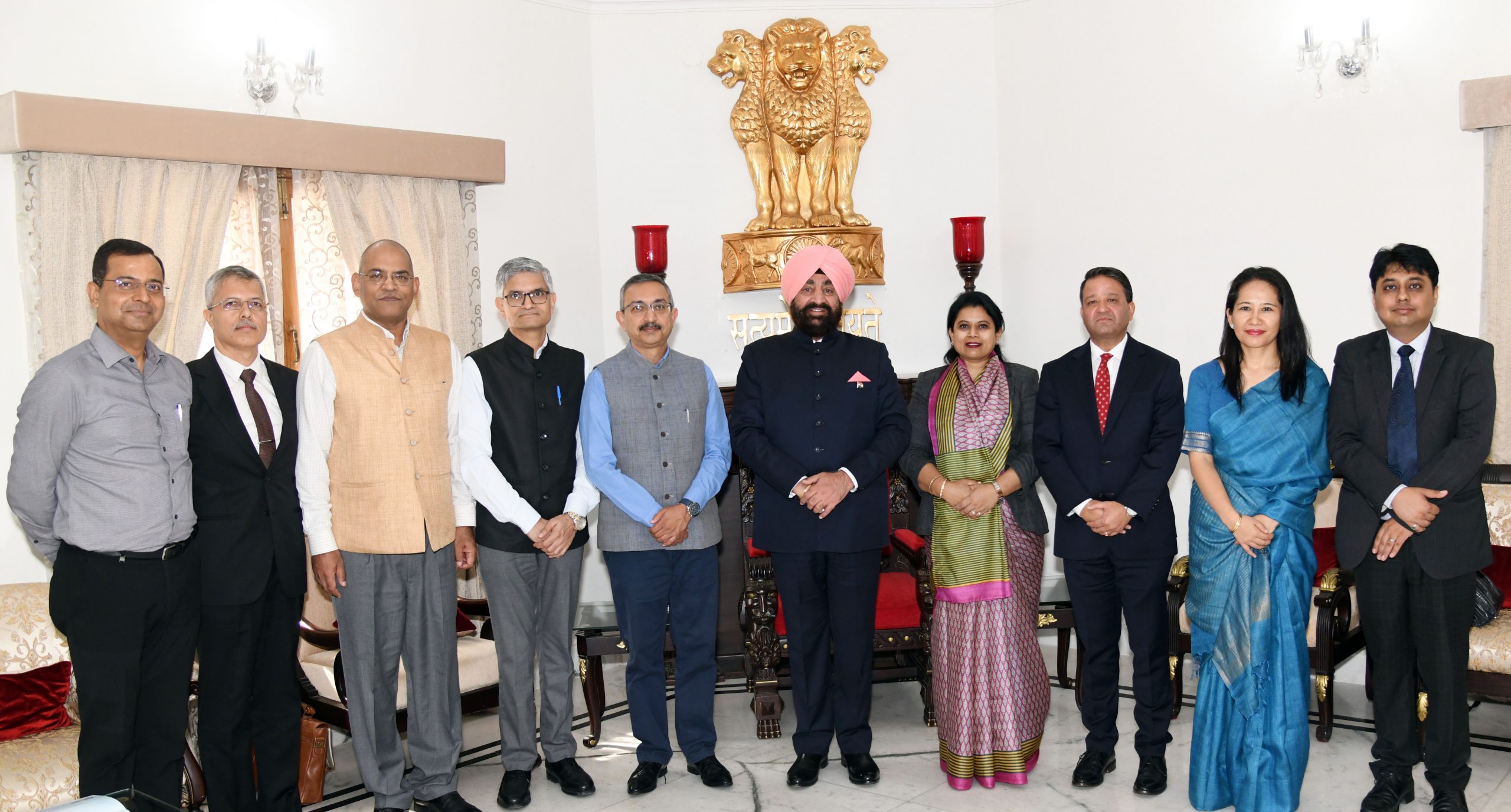 07 Ambassadors of India working in different countries had a courtesy call on Governor Lt Gen Gurmeet Singh (SE) at Raj Bhavan on Monday.