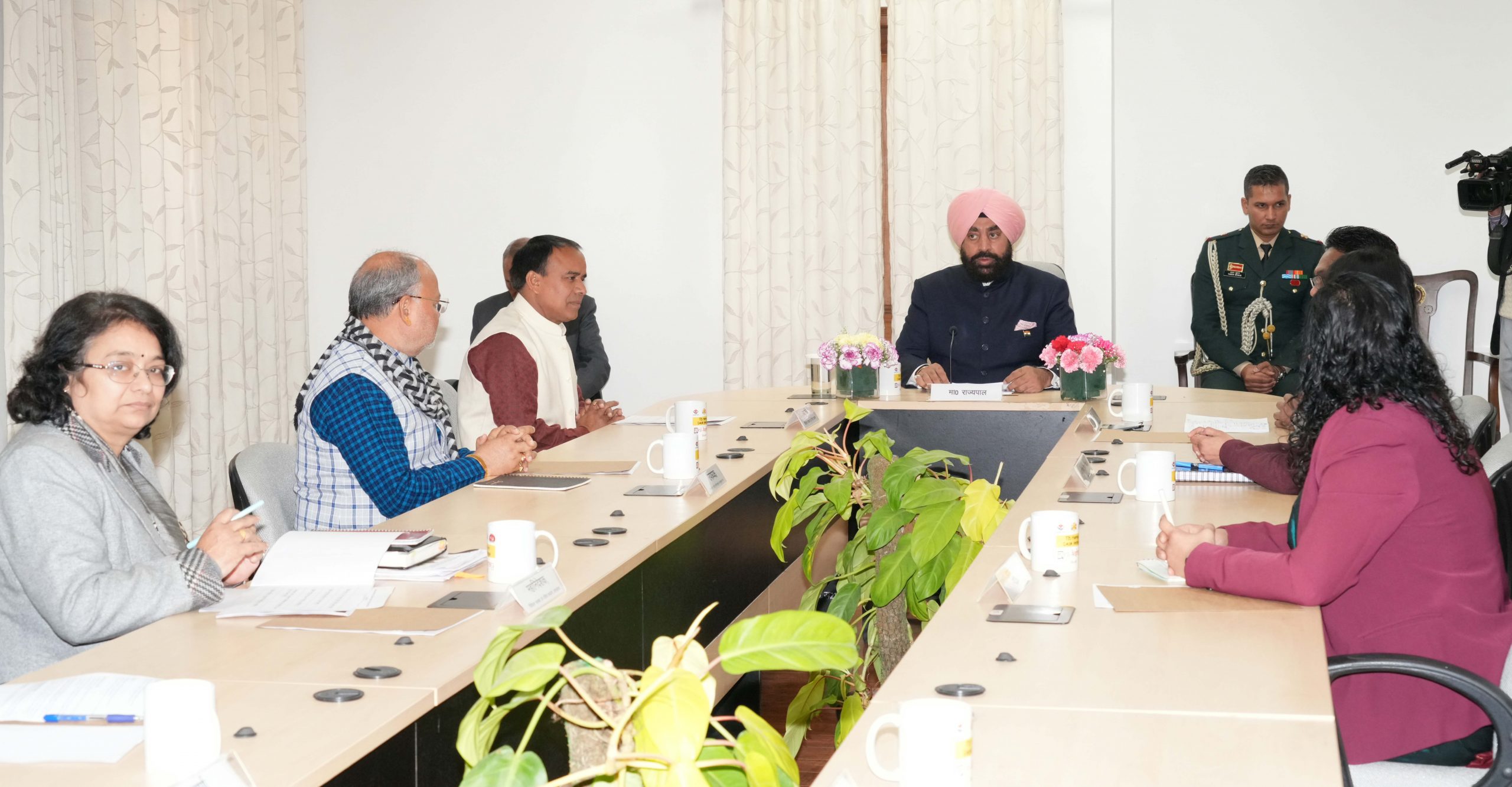 Governor review meeting of TB elimination program in Uttarakhand state at Rajbhawan.