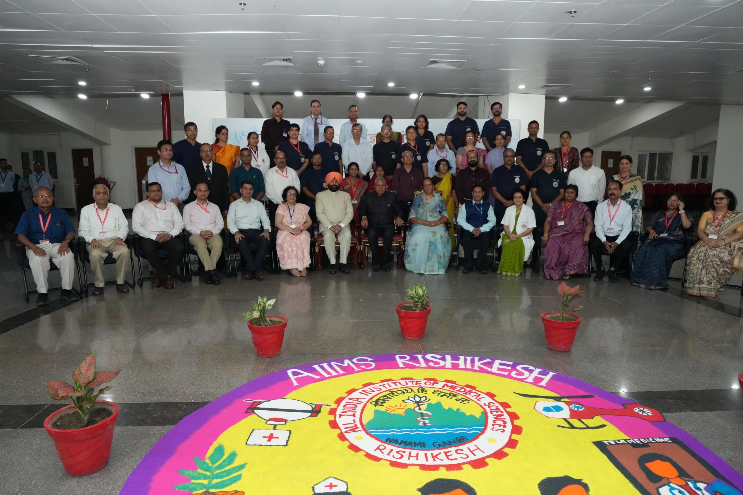 Vice President and Governor with students and faculty members on the occasion of the programme.