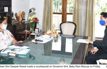 Shri Deepak Rawat made a courtesy call on Governor