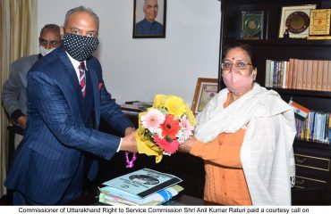 श्री अनिल रतूड़ी ने राज्यपाल से शिष्टाचार भेंट की