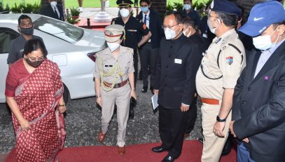 Governor arrived at Raj Bhawan, Nainital on Sunday.